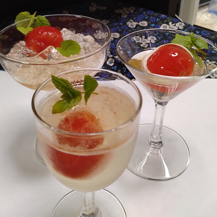 ◇◆トマト丸ごと炭酸レモンゼリー(3パターン)◆◇